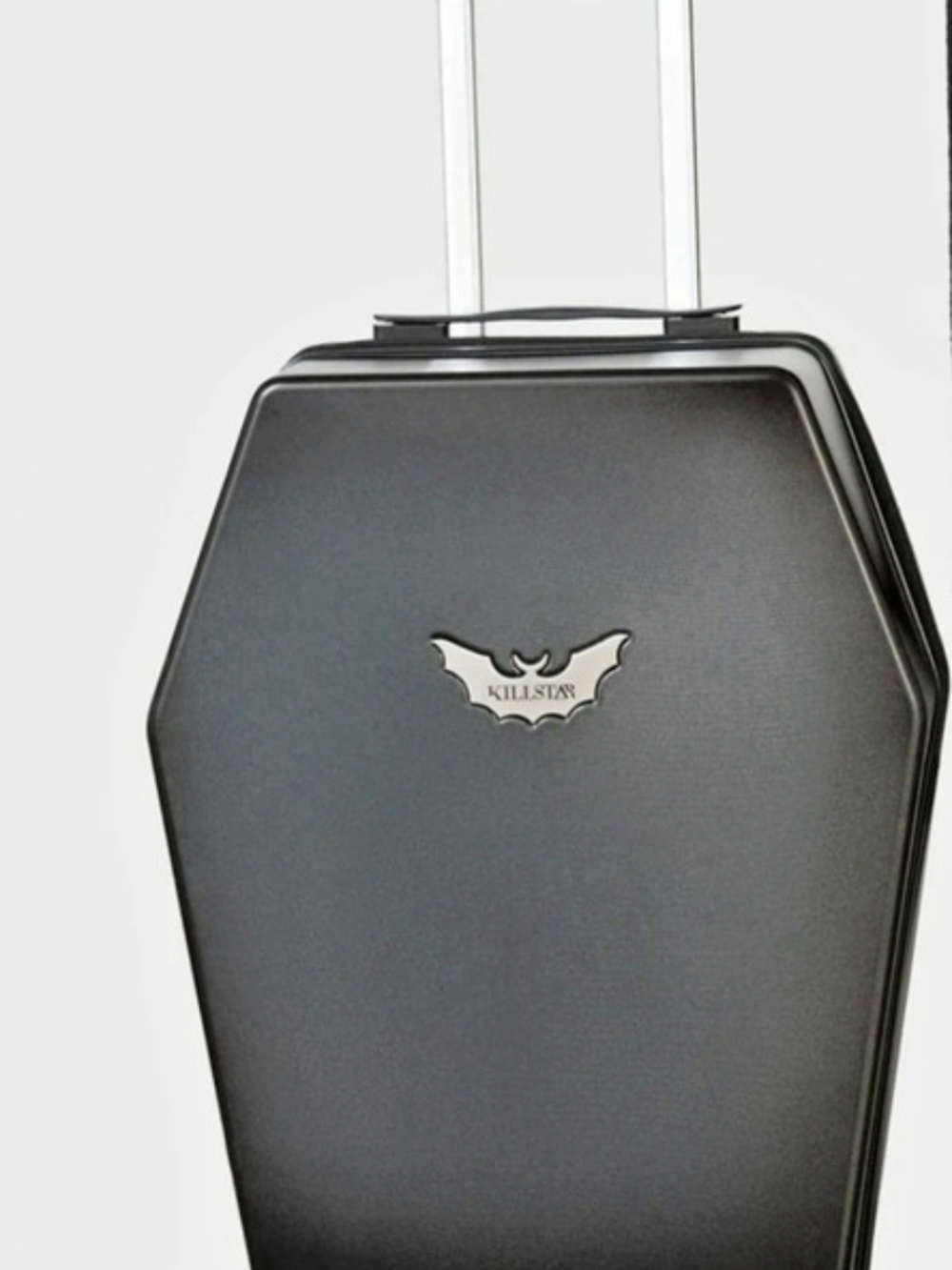 Killstar Casket Carry Case Coffin Travel Suitcase in Black